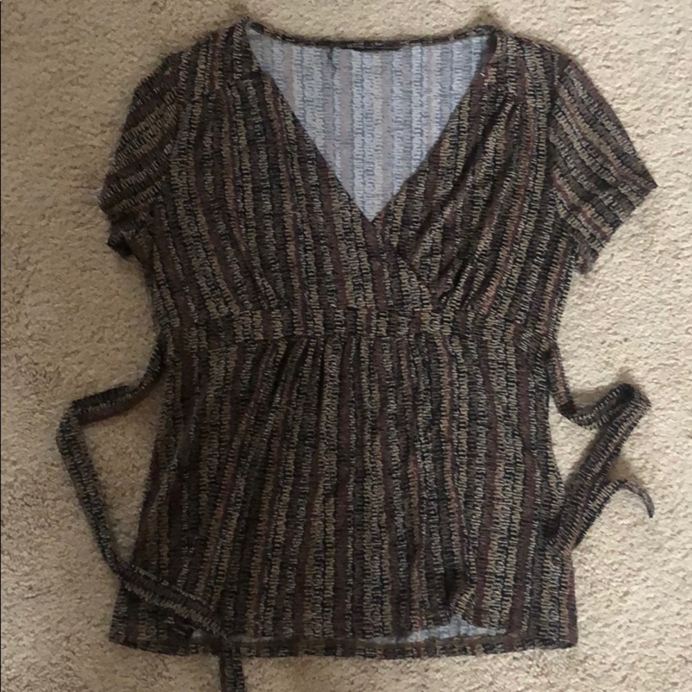 Brown, Black, and Tan Tie shirt